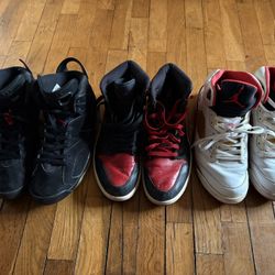 Air Jordan Bundle 3 Pairs 1’s, 5’s, 6’s Sizes 10 to 10.5 