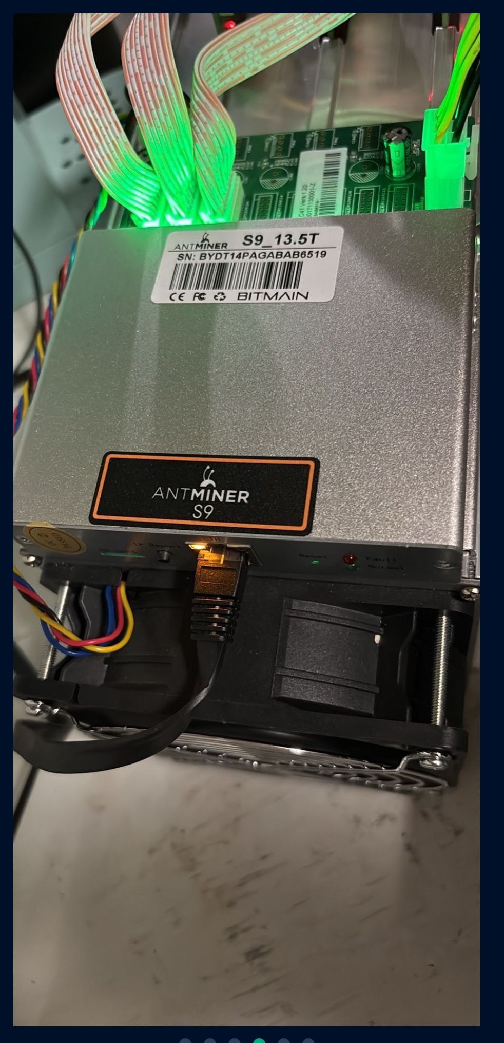 Antminer S9 with APW++ 1600w PSU & New Hub