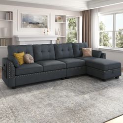 4-Seater Sectional Couch with Storage