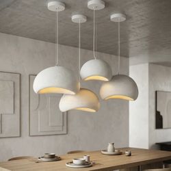 Modern Wabi Sabi Pendant Light 40cm – Matte White – Brand New