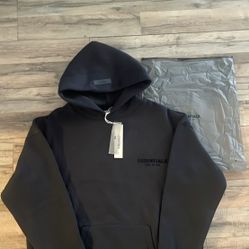 Heavyweight “Essentials” Style Hoodie - Black (Medium)