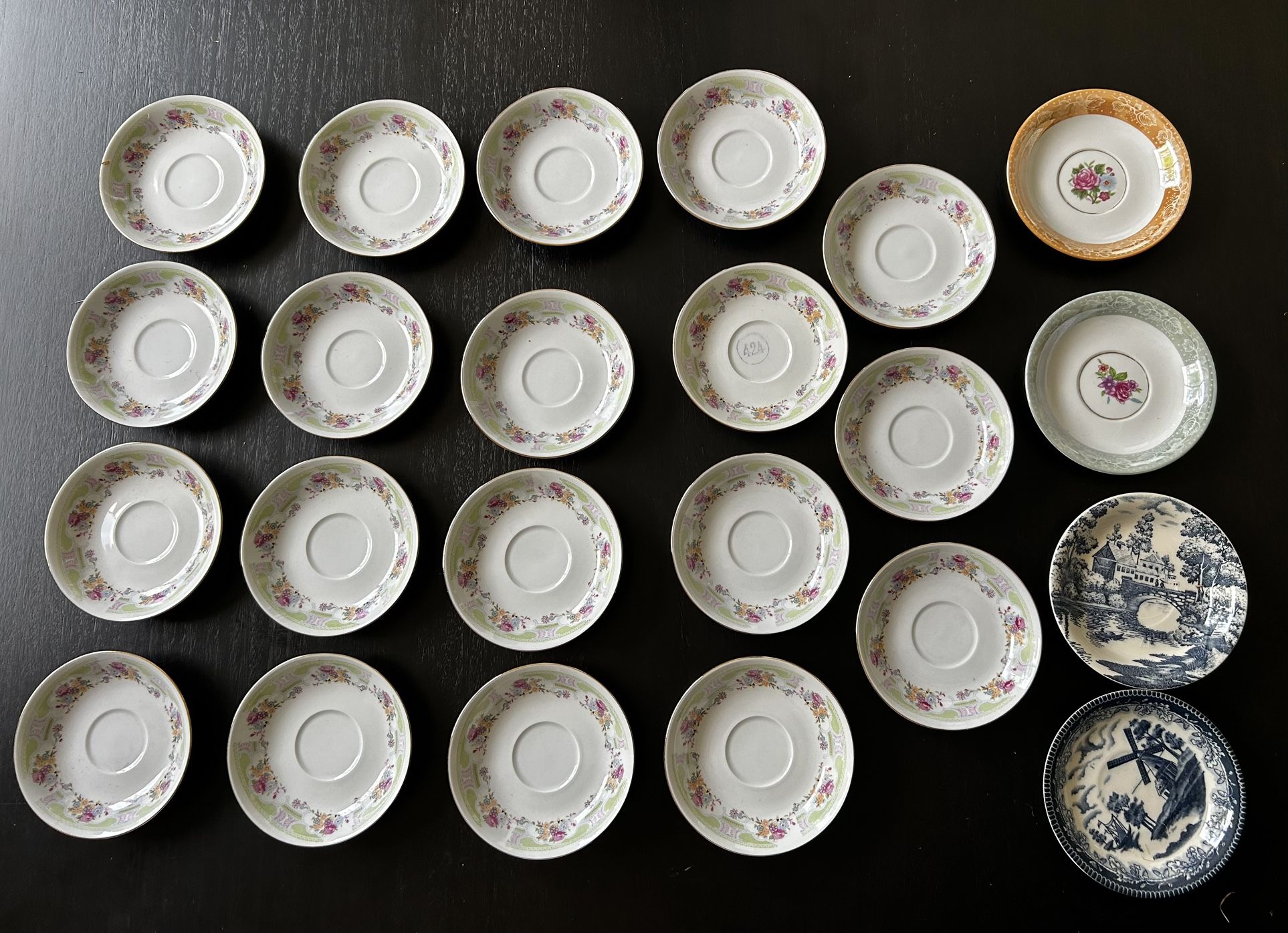 Collection of Vintage Cups and Saucers