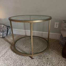 Round Metal Side Table 