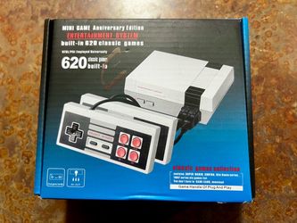 New in Box Retro Mini Game Console – 620 Built-In Classic Games – 2 Controllers