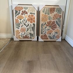 New Framed floral art