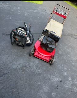 Aluminum deck Toro 3 speed and blower 300$ now