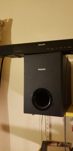 Philips Bluetooth sound bar and speaker