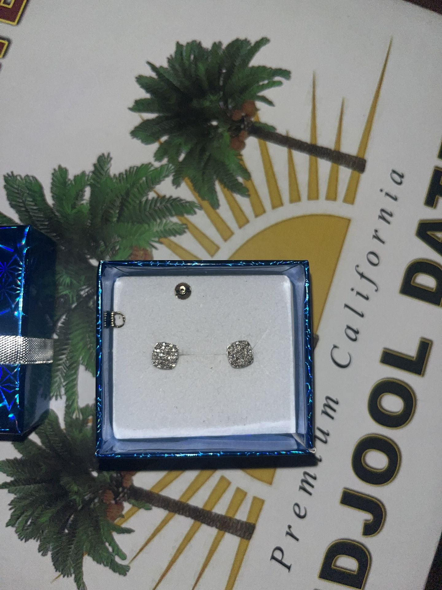 - Diamond Studs + Gold Chain + Pendant -