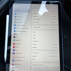 iPad 11th Gen (A16) 128GB Blue + Apple Pencil – Great Condition