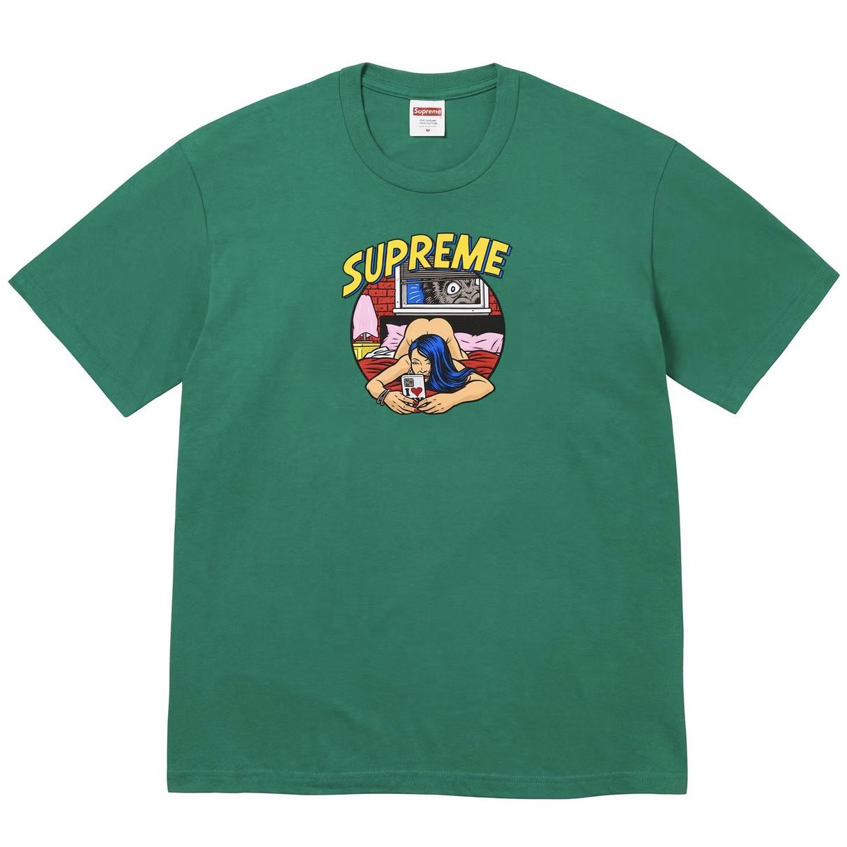 SUPREME “BEDROOM” TEE GREEN SIZE X-LARGE