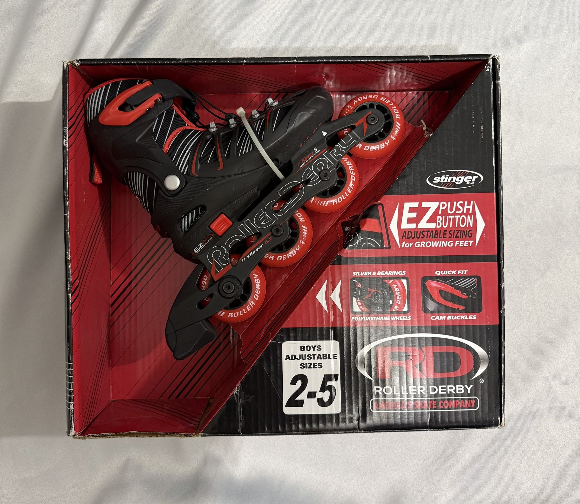 Roller Derby Stinger 5.2 Adjustable Inline Kids Skate