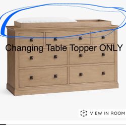 Pottery Barn Kids Changing Table Dresser Topper Solid Wood 