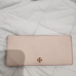 Light Pink Tory Burch Long Wallet