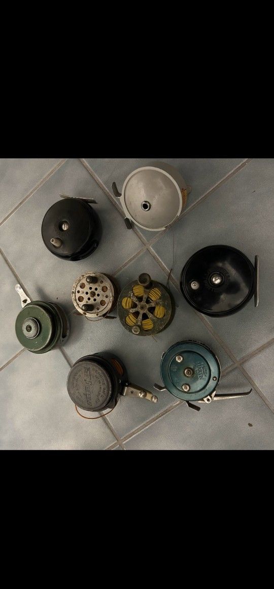 8 Vintage Fly Fishing Reels