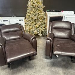 2 Electric Rocking Power Recliners