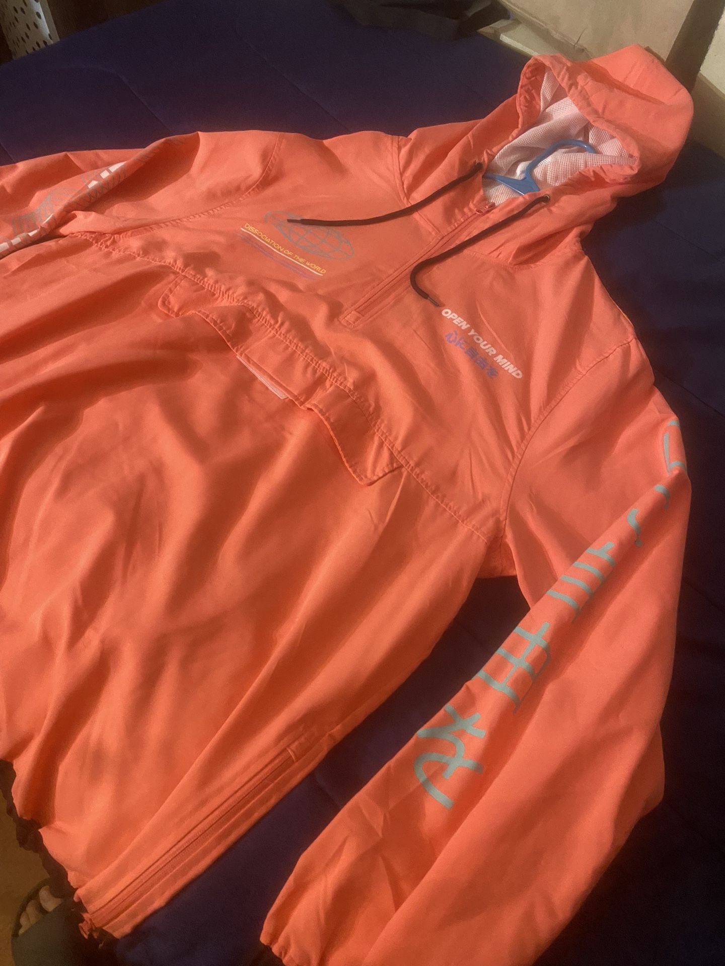 Coral Windbreaker