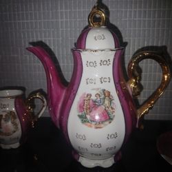 Antique Handpainted Tea Set 