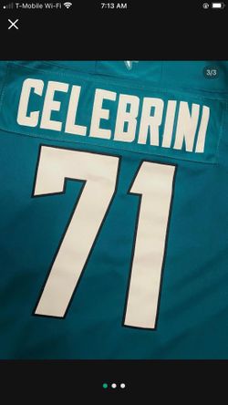 Celebrini teal San Jose’s sharks hockey jersey