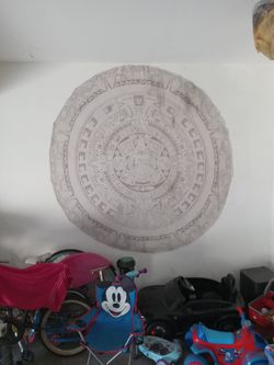 6ft X 6ft Aztec Calendar Table Cloth $30