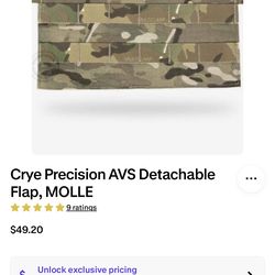 Crye Precision AVS Detachable Flap, MOLLE