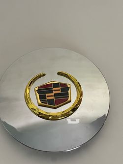 Classic Cadillac Wreath & Crest Chrome Center Cap