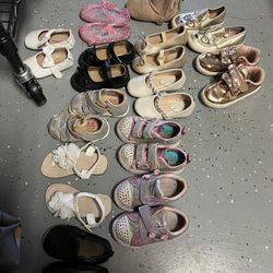 Baby Girl Shoe Lot Size 4-7