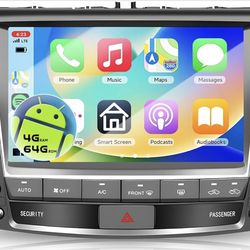 4G+64G Android 15 Car Radio Stereo for Lexus IS-2012, Sellrich 9" 1280×720 Incell Touchscreen Radio Wireless CarPlay & Android Auto, DSP, WiFi