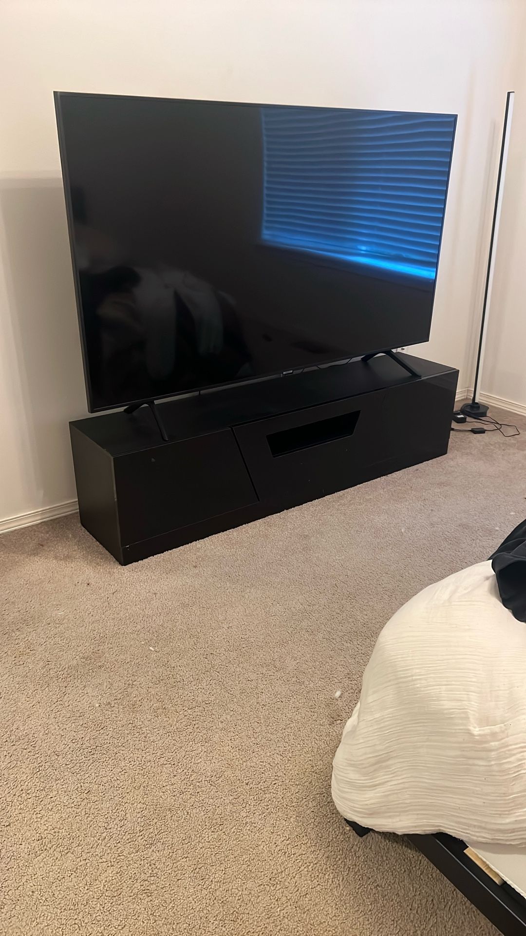 Large Black TV Stand
