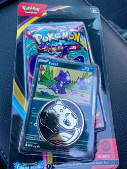 Pokémon Chaos Rising Blister Pack Toxel Cosmo Foil Promo w/ Coin