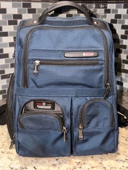 Tumi Navy Blue Ballistic Nylon Backpack