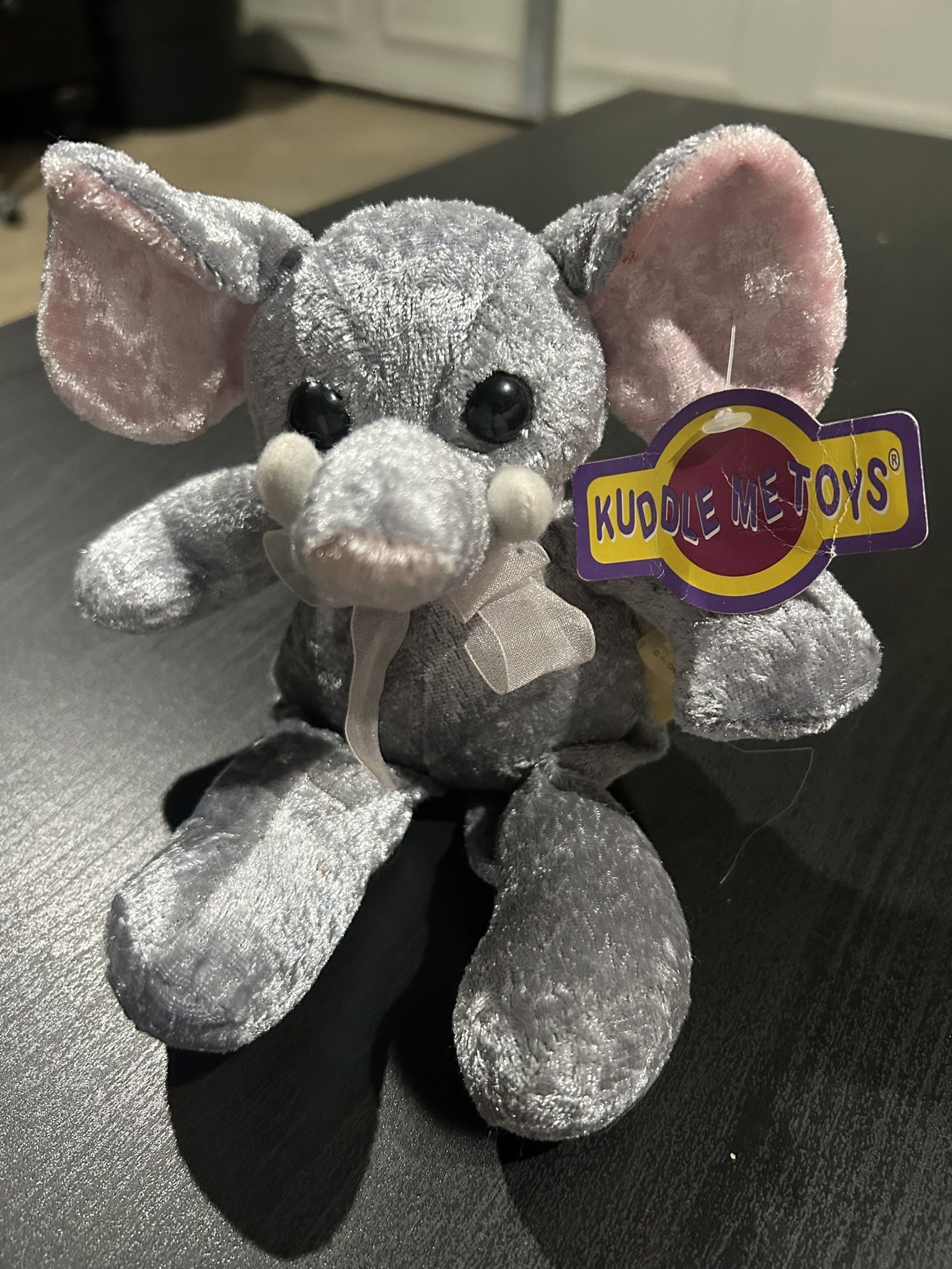 Call Me Toys, Plush Elephant With Tags 9 Inches Tall