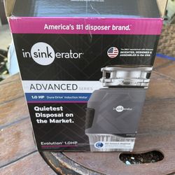 Insinkerator brand new 1hp evolution garbage disposal advanced series continuous feed model $330 new