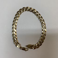 10K Yellow Gold Curb Link Bracelet - 19.8 Grams (9”)