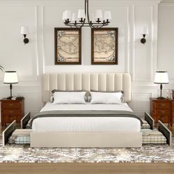 Brand New Full Size Bed Frame With New Memory Foam Mattress Included  $360 - Same Day Delivery Available - Hablo Espanol 