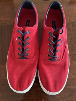 Tommy Hilfiger Pair Of Red Men’s Size 12 Sneakers NEW