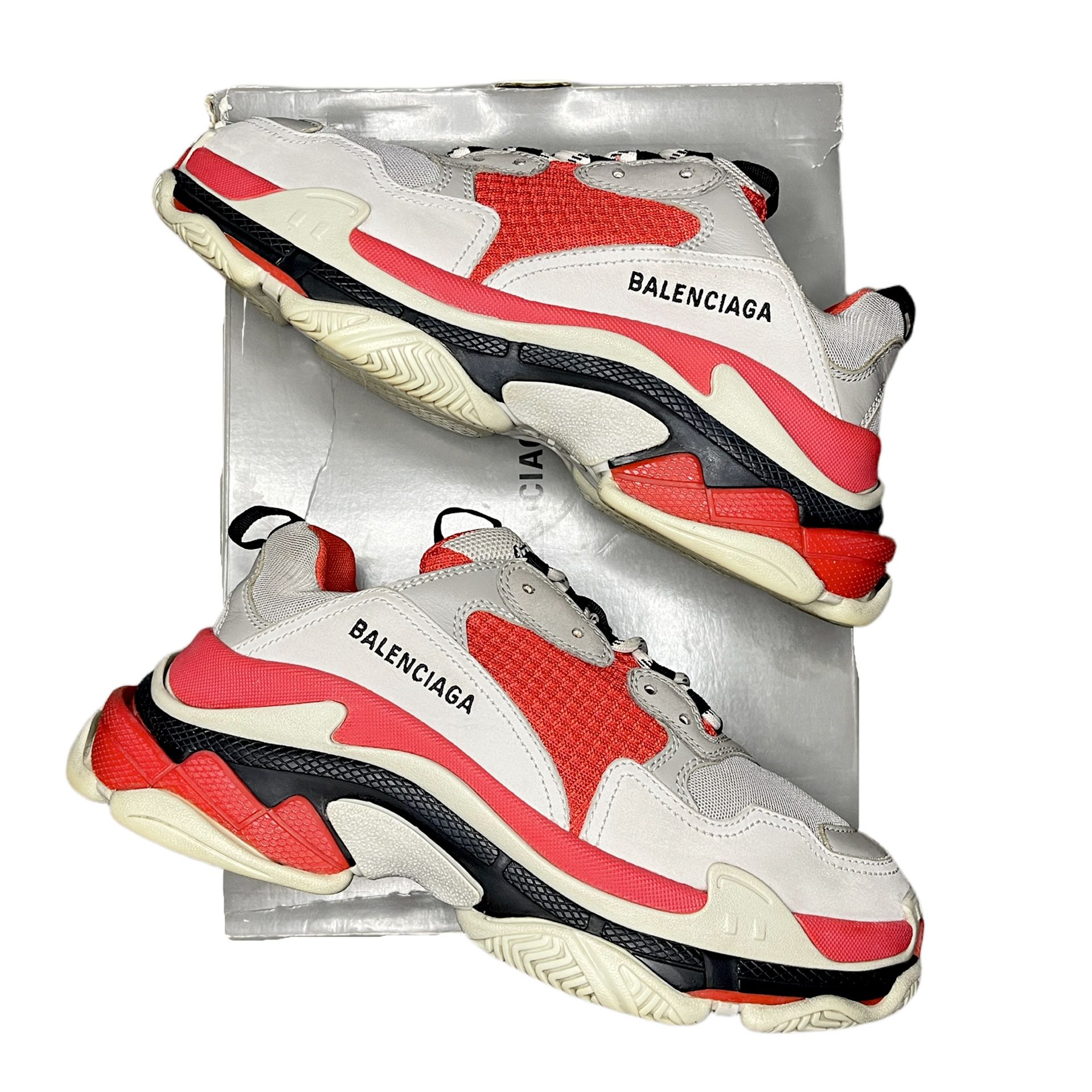 Balenciaga Triple S Men Size 41 (8) Red