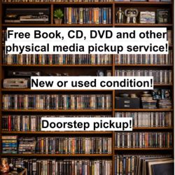 FREE Book, CD, DVD and other physical media Pickup Service! (Please Read The Description)