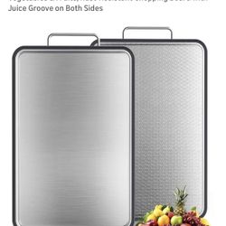 Brand New : Double-Sided Stainless Steel Cutting Board