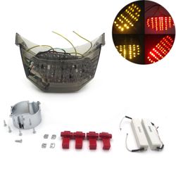 Led Tail Light Brake Light w/ Turn Signals For 04-14 Yamaha Fz6 Fazer 600 Smoke PN:MT184-SK