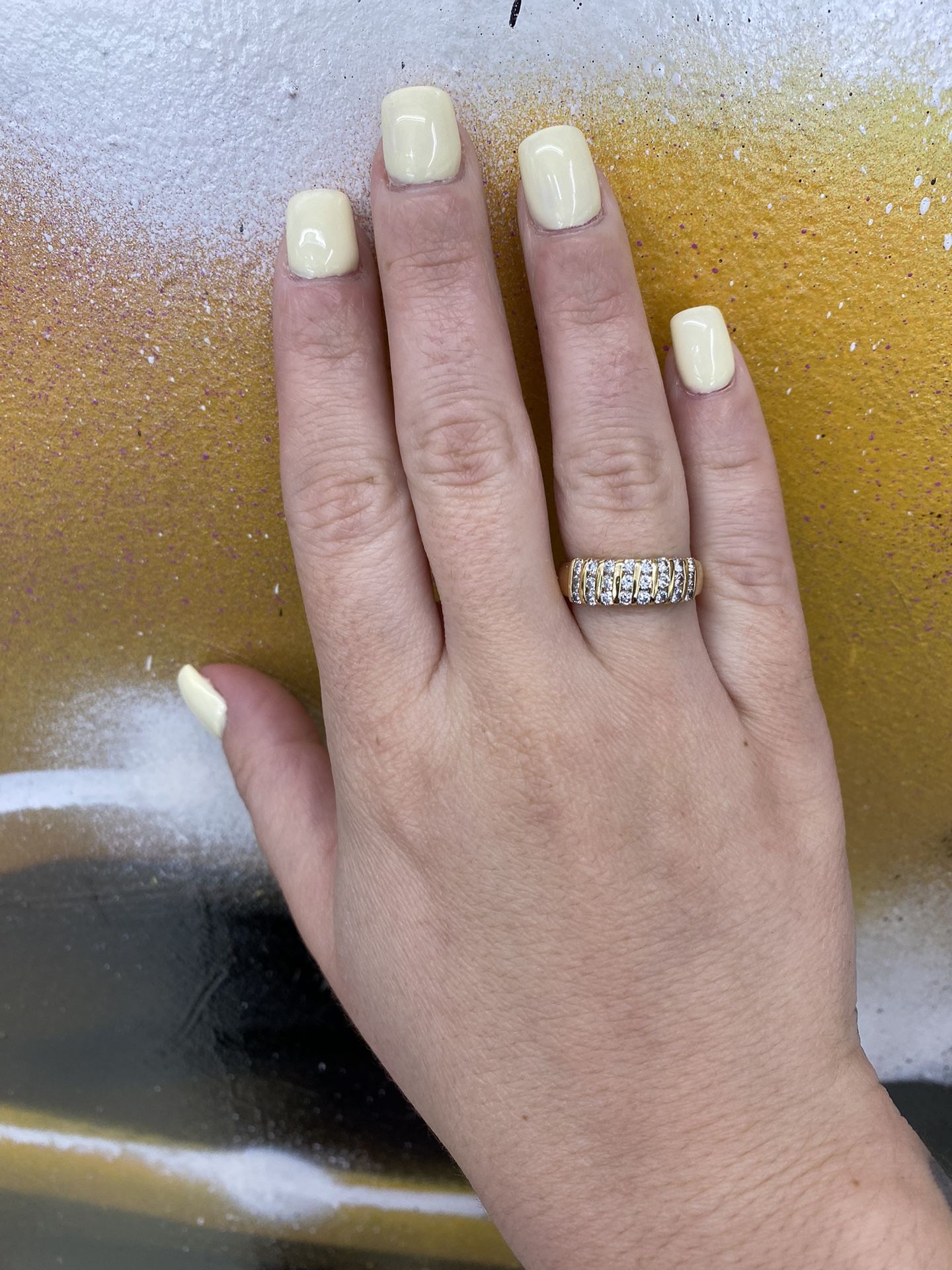 14k DIAMOND NATURAL RING