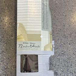 Real Wood Blind 72 Inch X 64 Inch
