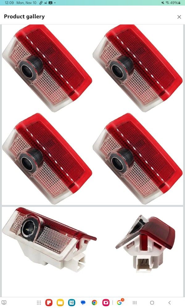 LED Car Door Lights Logo Projector Sharingan Ghost Shadow For Mercedes Benz (42)