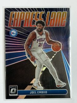 2023-24 Donruss Optic Express Lane Card #21 Joel Embiid Philadelphia 76ers