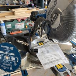 Hercules 12 in. Dual-Bevel Sliding Compound Miter Saw