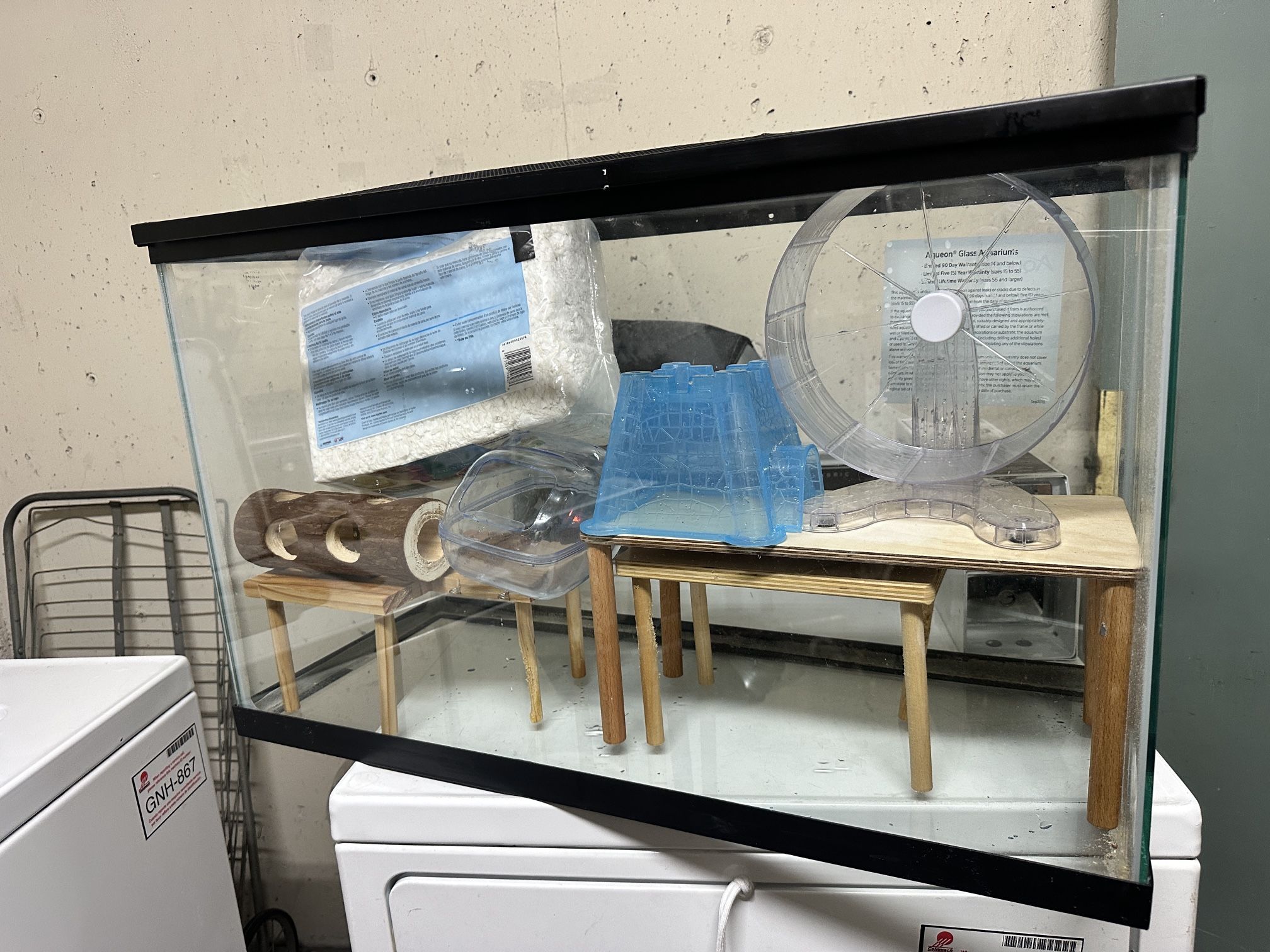 🐹 Complete Hamster Tank Setup – Spacious 29 Gallon Habitat with Accessories! 🐾