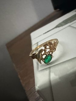 14K Dove Ring