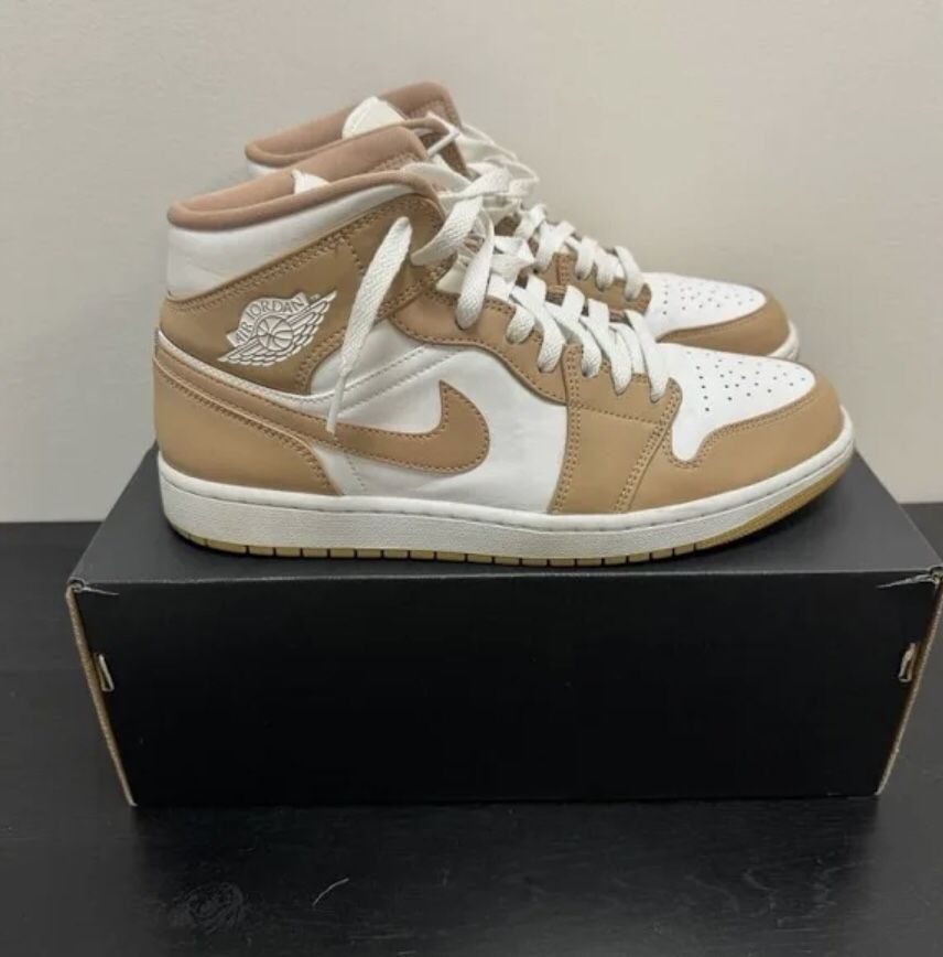 Air Jordan 1 Mid Tam Gum Men Size 10