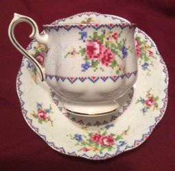 Collectible fine porcelain cup and saucer from England