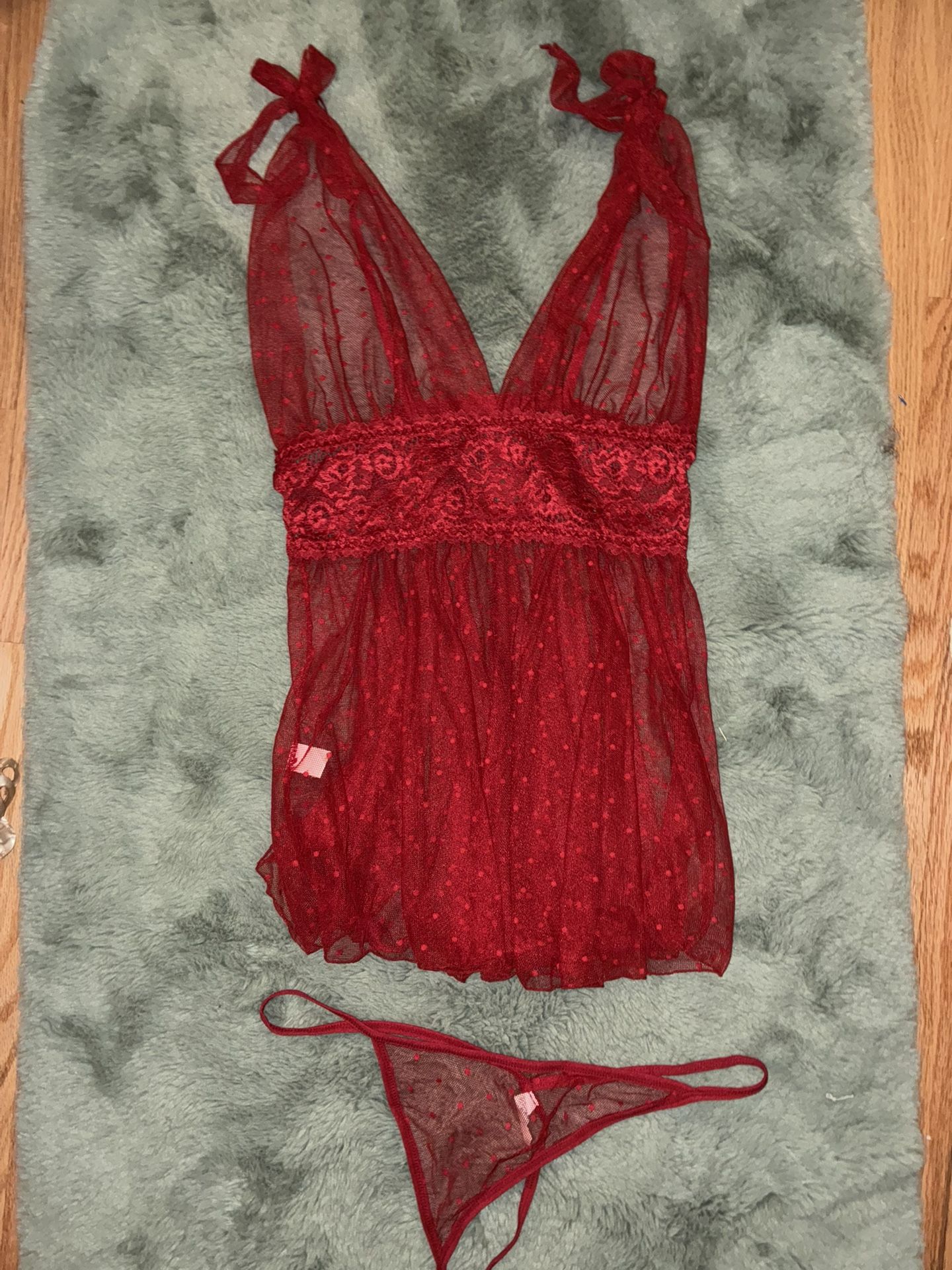 Red Lingerie 2 piece set S