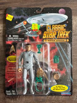 Vintage 1995 Playmates Classic Star Trek Movie Series - Commander Spock Action Figure